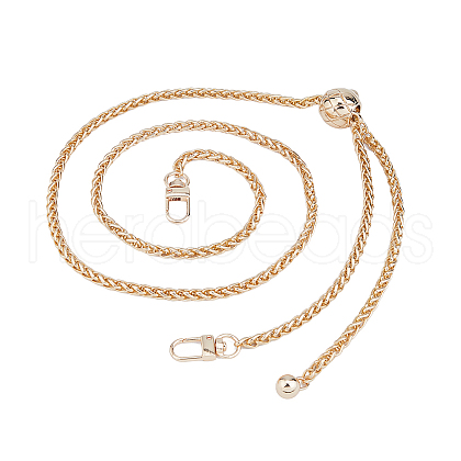 Zinc Alloy Phone Hand Strap Chains Adjustable Diagonal Chain wave Clip FIND-WH0260-56LG-1