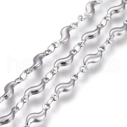 Tarnish Resistant 304 Stainless Steel Link Chains STAS-P219-35-1