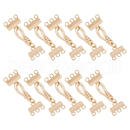 Brass Hook and S-Hook Clasps KK-WH0079-37LG-1