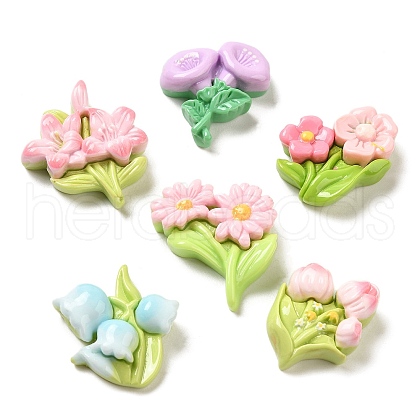 Opaque Resin Decoden Cabochons RESI-R448-05-1