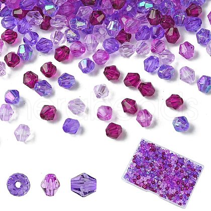Transparent Acrylic Beads TACR-YW0002-06B-02-1