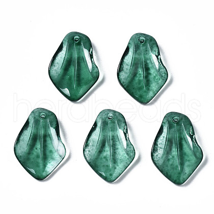 Spray Painted Glass Pendants GLAA-N042-002-C01-1