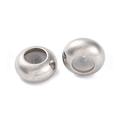 202 Stainless Steel Beads STAS-P238-10P-F-1