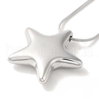 Non-Tarnish Vacuum Plating 304 Stainless Steel Snake Chain Necklaces NJEW-C045-07B-P-1