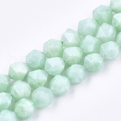 Natural Myanmar Jade/Burmese Jade Beads Strands G-T108-27C-1