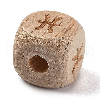 Natural Wood Constellation Beads WOOD-M002-12-1