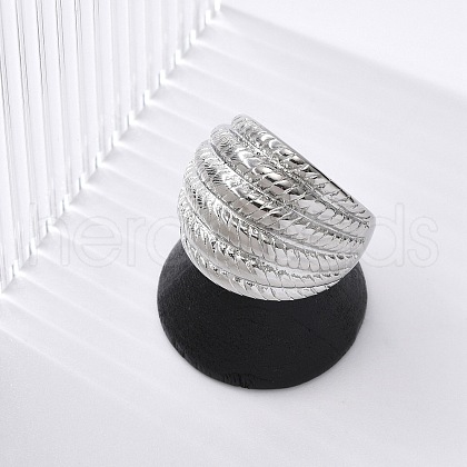 304 Stainless Steel Wide Finger Ring for Unisex RJEW-Z076-02P-02-1