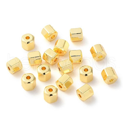 Rack Plating Brass Beads KK-D097-09G-02-1