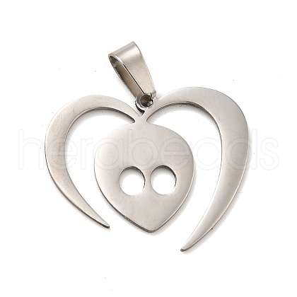 Non-Tarnish 201 Stainless Steel Pendants STAS-E175-16P-1