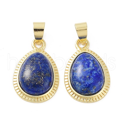 Natural Lapis Lazuli Pendants G-M405-05G-03-1