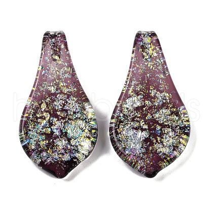 Lampwork Big Pendants FOIL-K003-01A-1