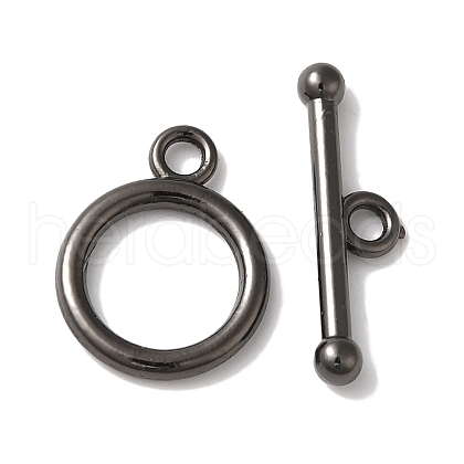 Rack Plating Brass Toggle Clasps KK-A225-06B-1