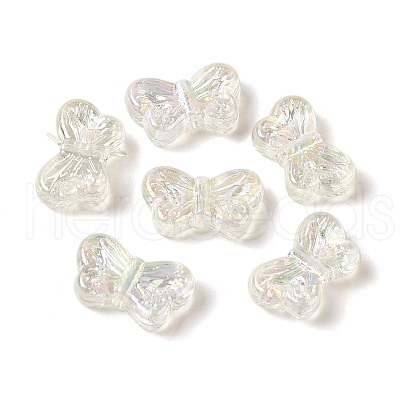 UV Plating Transparent Acrylic Beads OACR-G036-14D-1