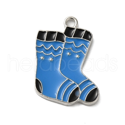 Winter Theme Alloy Enamel Pendants ENAM-M002-05L-P-1