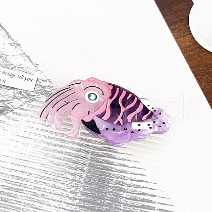 Cellulose Acetate(Resin) Claw Hair Clips PW-WGF0277-02-1