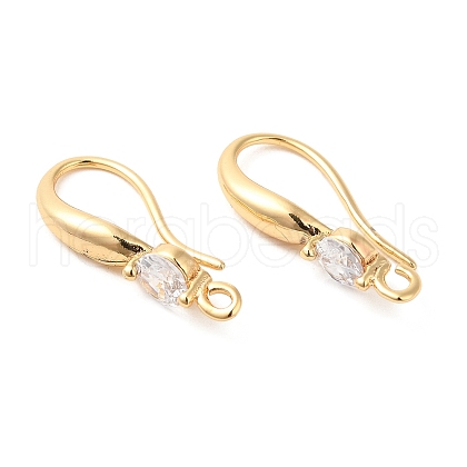 Brass Earring Hooks X-KK-F855-20G-1