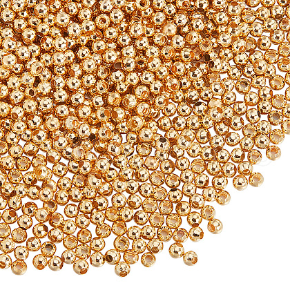 SOFPLATE Rack Plating and PVD Vacuum Plating Brass Round Spacer Beads FIND-SP0002-24B-1
