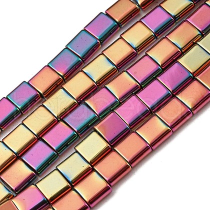 Electroplated Non-magnetic Synthetic Hematite Beads Strands G-C106-A02-09-1
