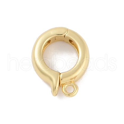 Rack Plating Brass Fold Over Clasps KK-A224-26B-G-1