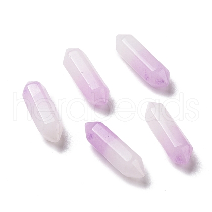 Mother's Day Gifts Natural Purple White Jade Healing Stones G-K330-65-1