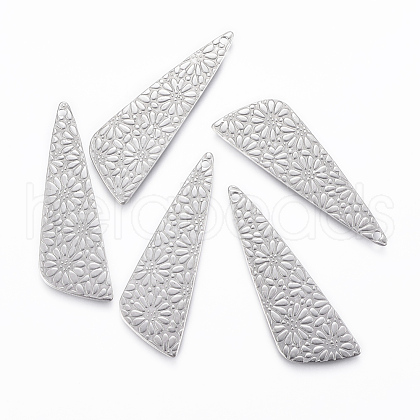 Non-Tarnish 304 Stainless Steel Pendants STAS-H416-37P-1