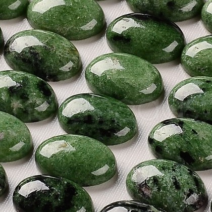 Natural Ruby in Zoisite Gemstone Oval Cabochons X-G-J329-14-13x18mm-1