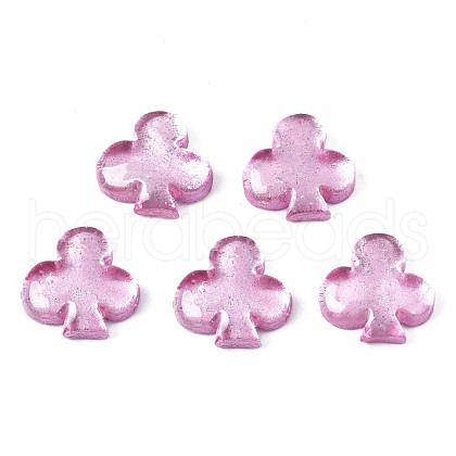Spray Painted Transparent Resin Cabochons CRES-S302-61C-1