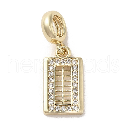 Brass Cubic Zirconia Pendants KK-M275-64G-1