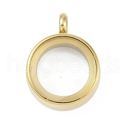 Ion Plating(IP) 304 Stainless Stee Locket Pendants STAS-S132-16G-01-1