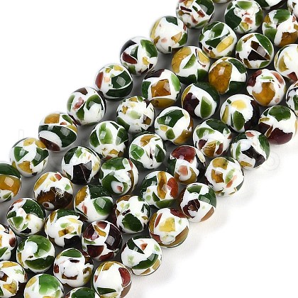 Sythetic Amber Beads Strands X1-G-M199-02D-1