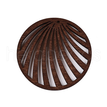 Natural Poplar Wood Pendants WOOD-N016-44-1