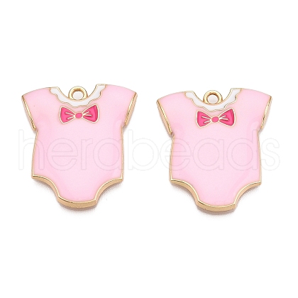 Rack Plating Alloy Enamel Pendants ENAM-N056-391A-01KCG-1