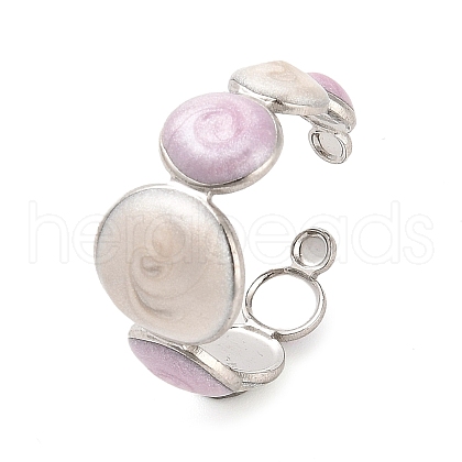 304 Stainless Steel Open Cuff Ring RJEW-F160-07P-02-1