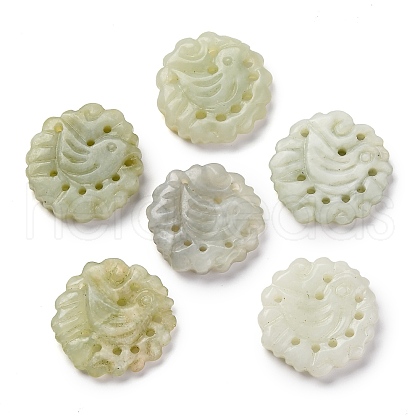 Natural Xiuyan Jade Carved Pendants G-M195-04A-1