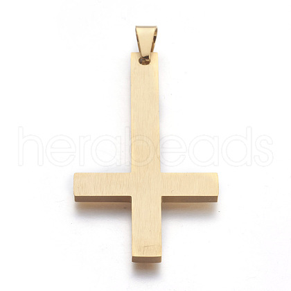304 Stainless Steel Big Pendants STAS-L218-04G-1