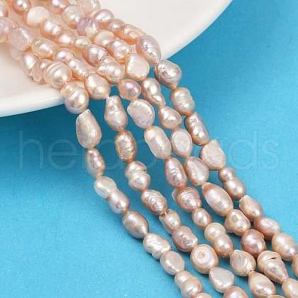 Natural Cultured Freshwater Pearl Beads Strands PEAR-P064-20H-02D-1