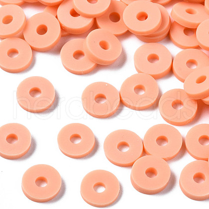 Eco-Friendly Handmade Polymer Clay Beads X-CLAY-R067-6.0mm-B13-1
