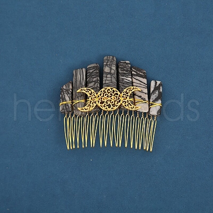 Natural Gemstone Hair Bands PW-WGDBAA6-14-1