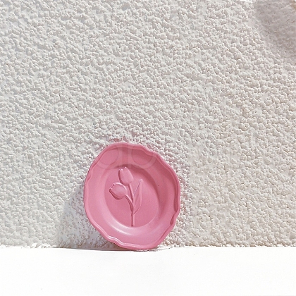 Spray Printed Alloy Oval with Tulip Pattern Plate Model PW-WG2A5F4-04-1