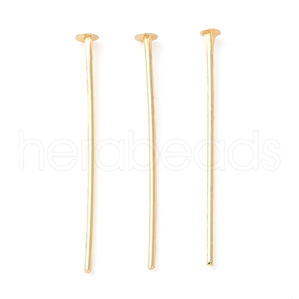 Brass Flat Head Pins KK-N254-47B-G-1