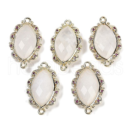 Natural Quartz Crystal Faceted Horse Eye Links G-B126-02G-05-1