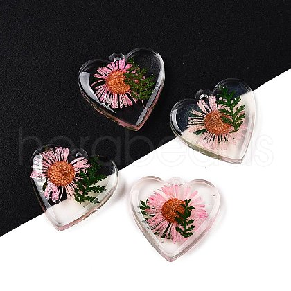 Epoxy Resin Pendants RESI-T058-02E-1