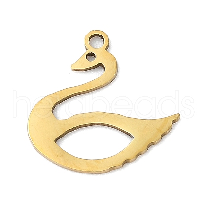 201 Stainless Steel Pendants STAS-F316-32B-G-1