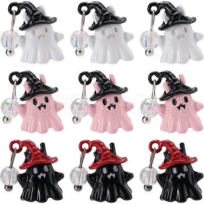 SUNNYCLUE 30Pcs 3 Colors Halloween Alloy Pendants FIND-SC0010-39-1