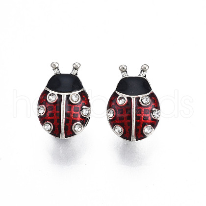 Rack Plating Alloy Enamel European Charms MPDL-N039-223-1