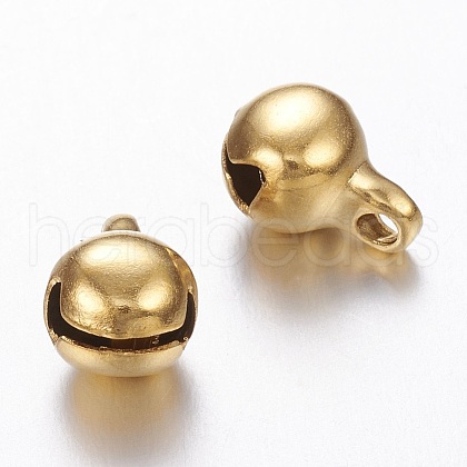 Ion Plating(IP) 304 Stainless Steel Bell Charms UNKW-N0001-01G-1