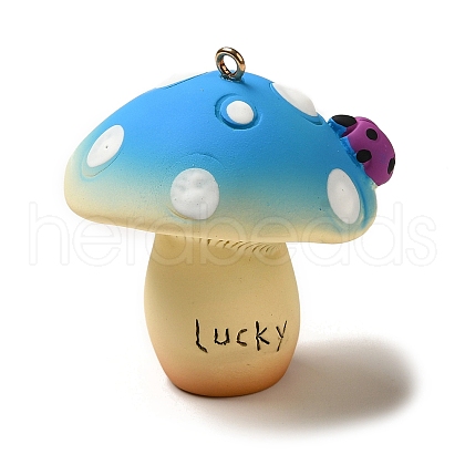 Mushroom Resin Big Pendants CRES-B013-A03-1
