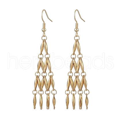 304 Stainless Steel Link Bar Dangle Earrings EJEW-JE05965-01-1