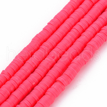 Handmade Polymer Clay Bead Strands CLAY-T002-4mm-69-1