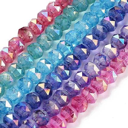 Baking Painted Glass Beads Strands GLAA-H032-05-1